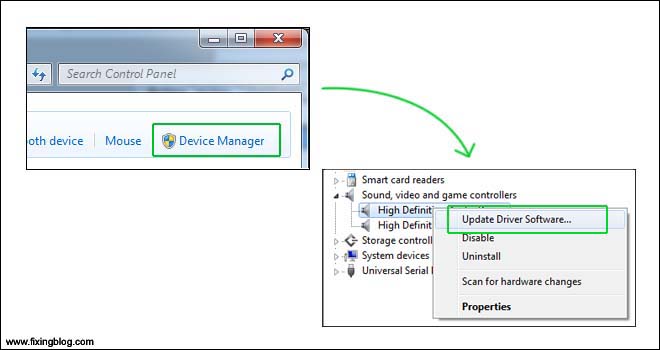 Update device driver of sound