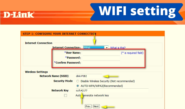 dlink wifi settings