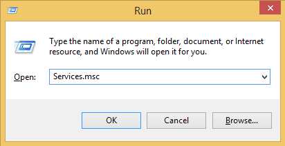 run Services.msc
