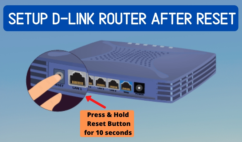 setup dlink after reset