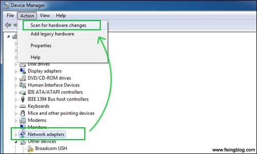 Scan For Hardware changes