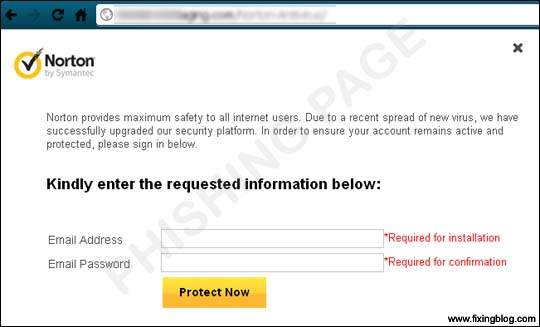 norton antivirus scam email