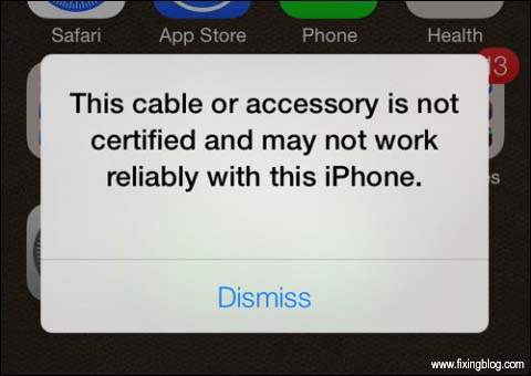 iphone show error