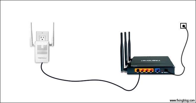 Connect trendnet router to extender