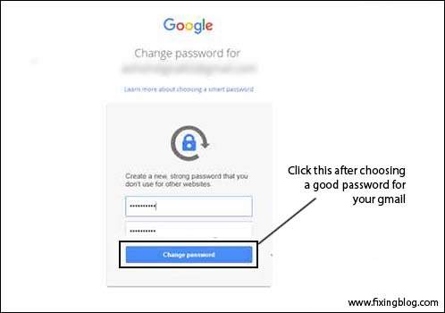 fmail change password