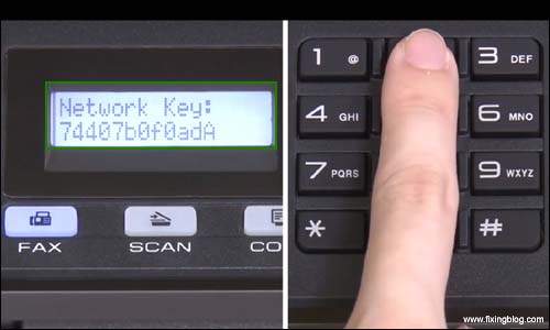 Enter network key1