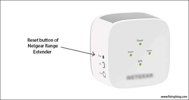 Reset button of netgear range