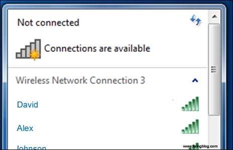 Select Your Wifi network 1
