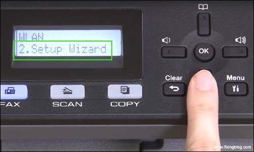 Setup Wizard at Brother printer1