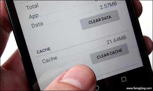 Clear cache in mobile