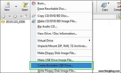 Create Bootable USB Drive 1