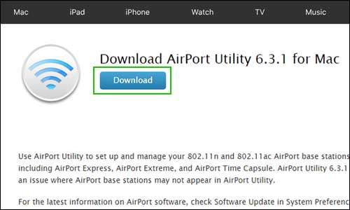 download airport utility