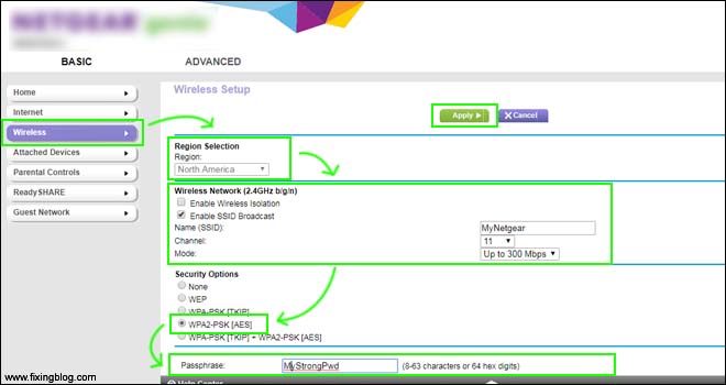 Enable Security in netgear router