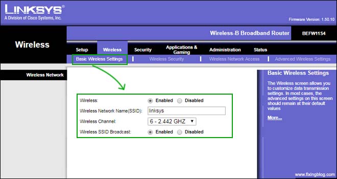 setup linksys router