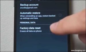 how to factory reset phone using cmd