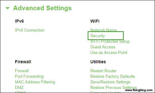 belkin router settings