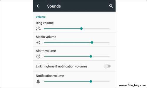 Sound Setting in android phone 1