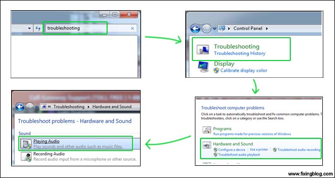 Troubleshoot Playing Audio