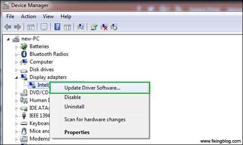 Update Display Driver Software 1