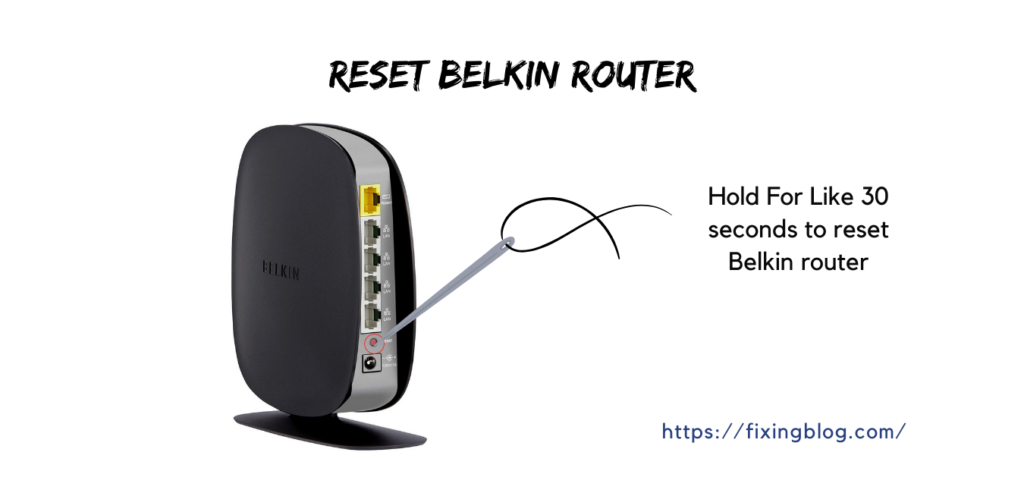 reset belkin router 1