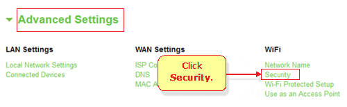 router advanced settings