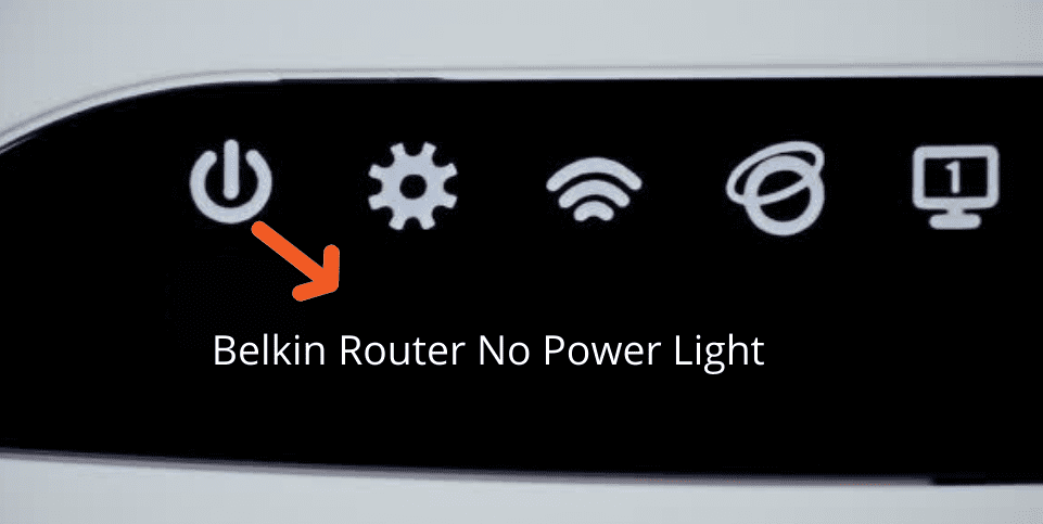 belkin router no light