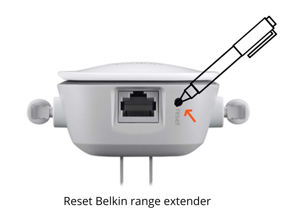 belkin extender reset