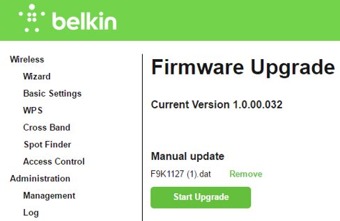 belkin router firmware update