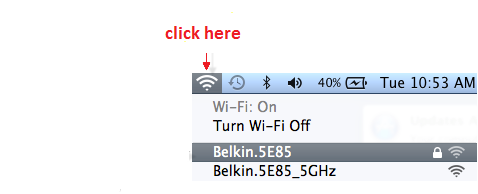 mac de belkin network