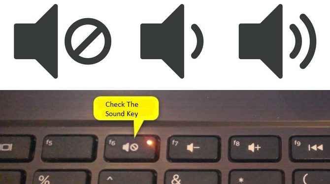 Check The Sound Volume And Sound Key