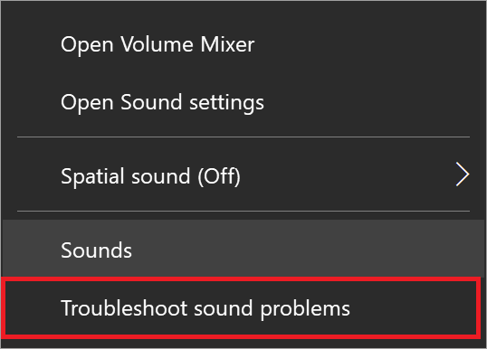 Troubleshoot Sound Problems