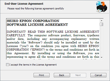 epson icense agreement
