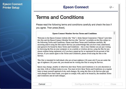 epson terms conditions