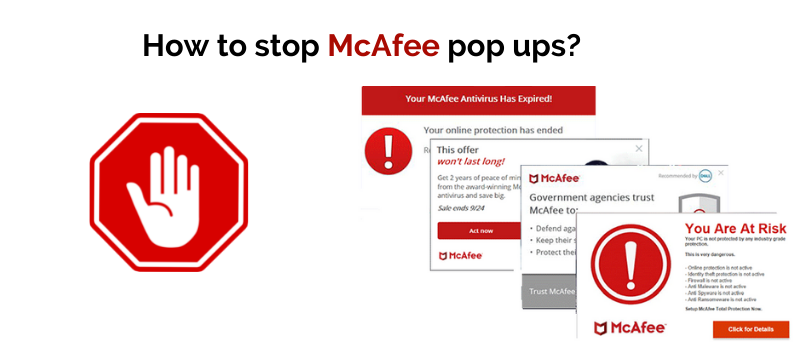 How to stop McAfee pop ups