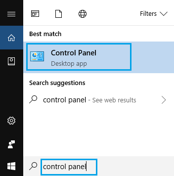 control panel