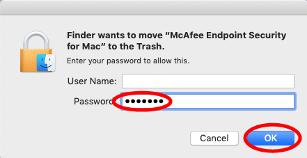 uninstall McAfee Security for mac