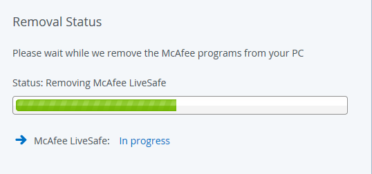 remove mcafee internet security suite acer