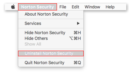 remove norton from mac