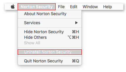 norton antivirus uninstallation