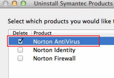 uninstall Norton antivirus