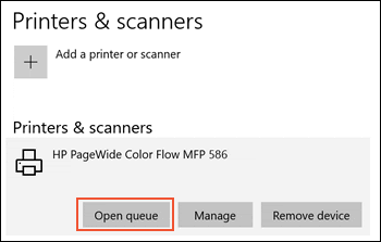 Hp Printer Open Queue