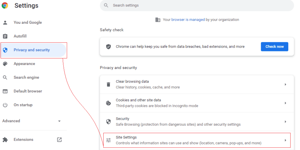 privacy and security in chrome