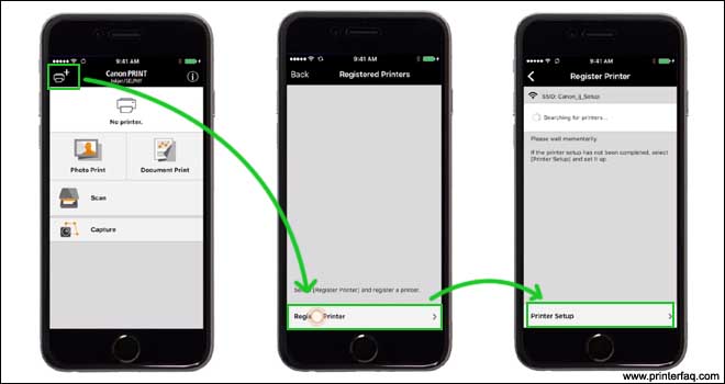 how to connect mobile phone to canon printer