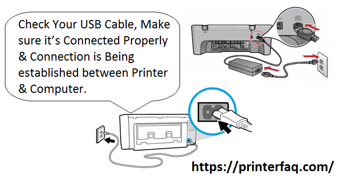 Loose Printer Cable