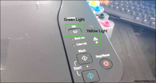 canon Printer Lights 