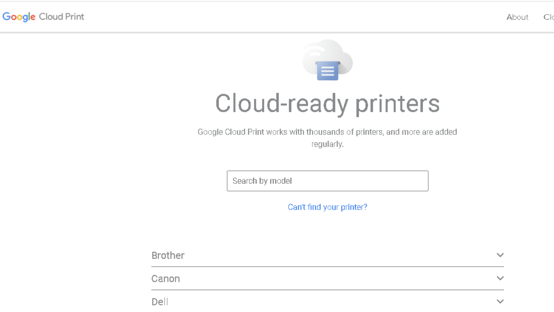 cloud ready printer