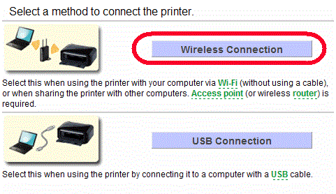 connect printer wifi setup